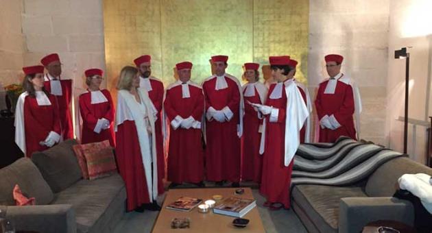 The Ambassador of France is inducted at her residence in Zebbug