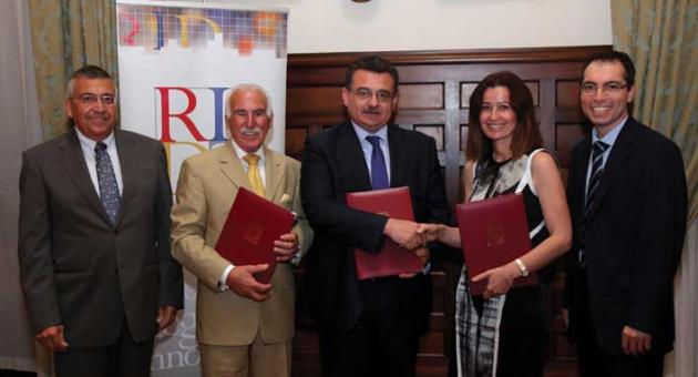 (From left): RIDT CEO Wilfred Kenely, RIDT Board Director Winston Zahra, University Rector Professor Juanito Camilleri, GSK Malta Country Manager Monica Abdilla, and the Dean of the Faculty of Dental Surgery Prof Nikolai Attard  