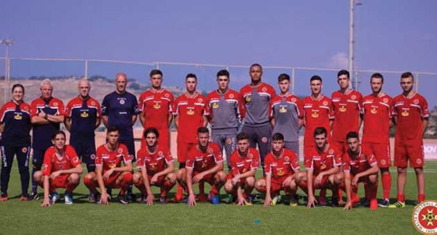 Under-19 national team. Photo: Paul Zammit Cutajar/MFA