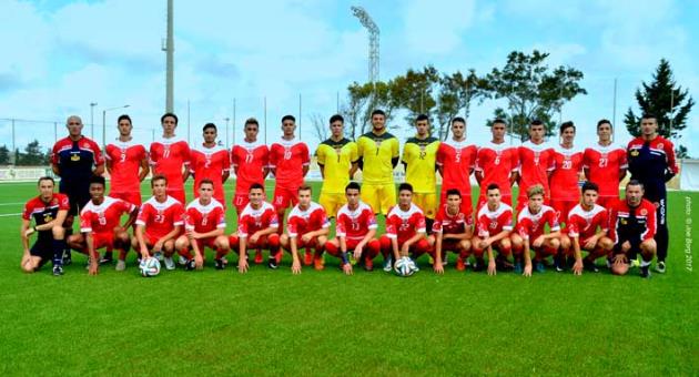 Malta's under 17 side. Photo Joe Borg/MFA