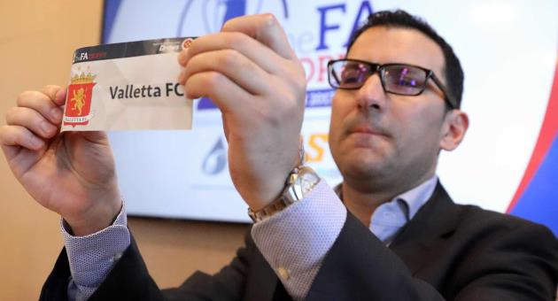Valletta FC's name comes out of the draws as they face season-long title contenders Balzan in one of the two semis. Photo: Domenic Aquilina