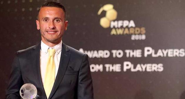 Gzira United's Andrew Cohen was voted by the players themselves as the MFPA Best Player. Photo: Domenic Aquilina