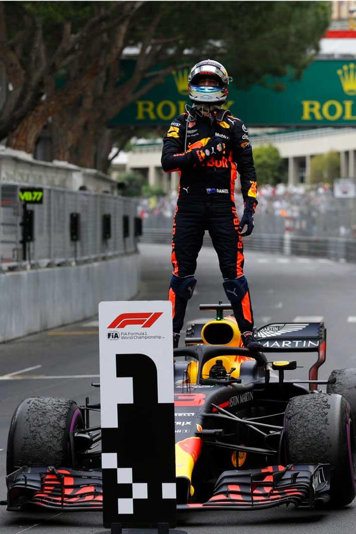 Formula 1: Red Bull's Ricciardo overcomes power loss to win Monaco GP ...