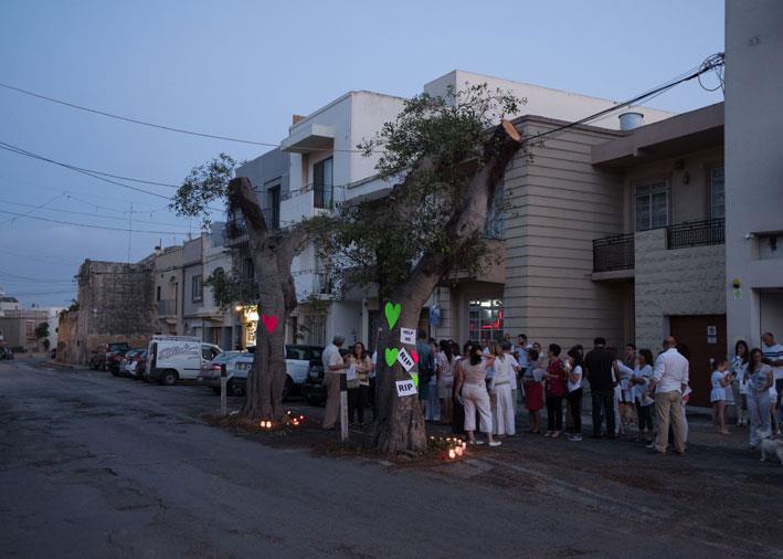 Uprooting Balzan trees despite them ‘being a landmark’ is only one reason why residents protest - The Malta Independent