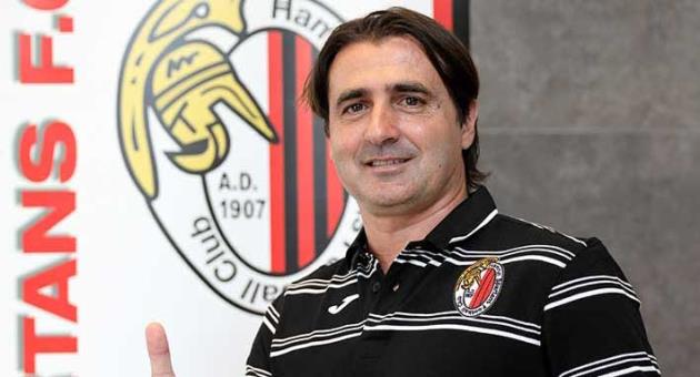 Hamrun Spartans FC unveiled Italian Giovanni Tedesco as their head coach for the forthcoming season. Photo: Domenic Aquilina