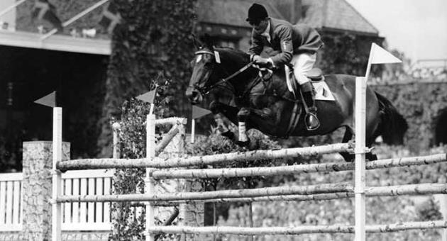 In this June 17, 1956 file photo Hans-Guenther Winkler of Germany on 