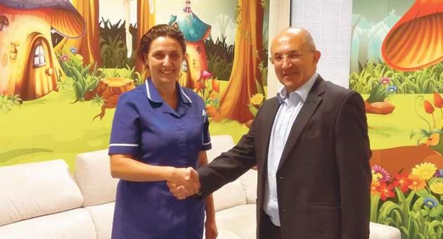 Norman Mifsud, chief officer HR & Corporate Services at Mapfre MSV Life with Angele Cuschieri, vice chairperson of the Puttinu Cares Foundation