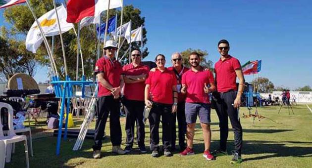 In Cyprus, from Left to Right: Patrick Zammit, Daniel Schembri, Michelle Abela, John Schembri, Jeremy Bartolo, Ryan Zammit