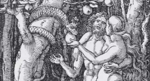 Albrecht Dürer, The Fall of Man, c. 1510, Woodcut, Mdina Cathedral  Museum, Inv. No. 1202. Photo: Joe P. Borg