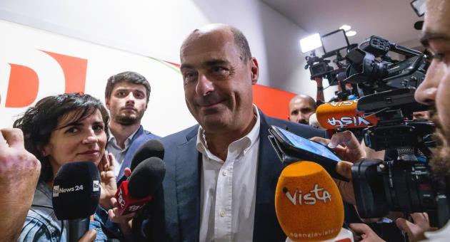 Leader of the Democratic Party, Nicola Zingaretti.
