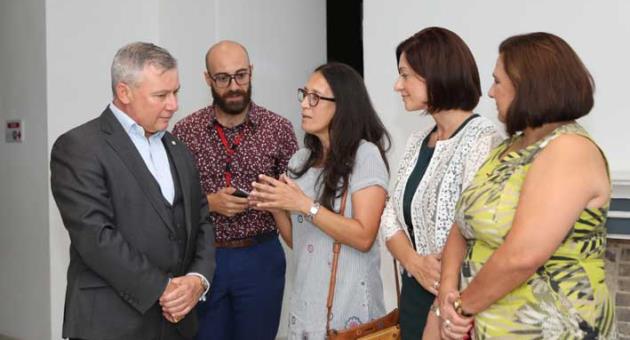 Dr. Jeffrey Pullicino Orlando, Executive Chairman of the Malta Council for Science and Technology; Mr. Clayton Cutajar, Senior Executive Science Communication Esplora; together with the Early Years Team from the Ministry for Education and Employment