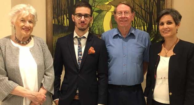 Leyla Pappalettera, Julian Grixti, Dr Arthur Dahl and Yvette Grixti