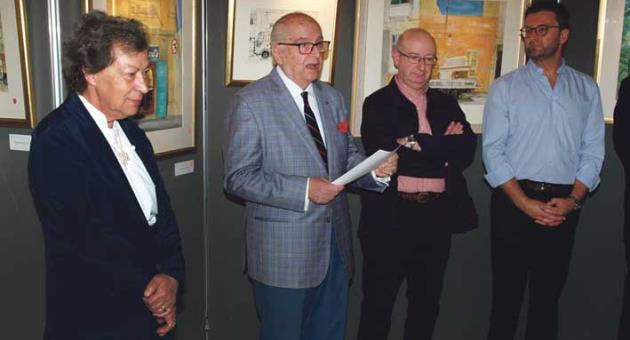 Alaine Apap Bologna, Marquis de Piro, the artist Peter Quinn and Dr Michael Grech