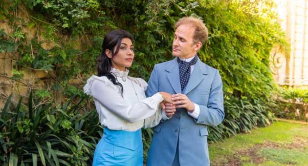 Michela Farrugia (Cecily) and Edward Caruana Galizia (Algernon)