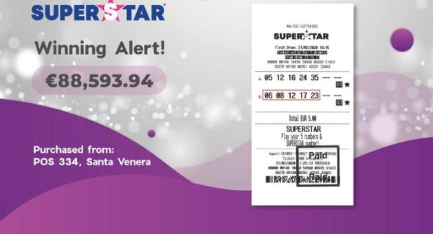 One Lucky Winner Hits The Second Superstar Jackpot And Takes Home 88 593 94 The Malta Independent