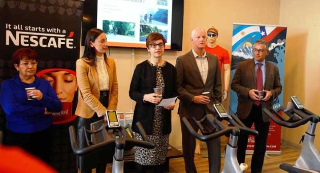 Dr Shirley Cefai (centre) introducing Nescafé LifeCycle Challenge 2020 campaign with (from left) May Bezzina, Charlene Ellul, Alan Curry and Paul Fleri Soler