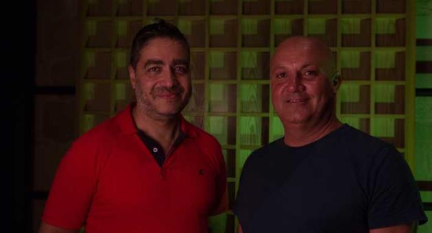 Duo-Blank: Edwin Balzan and Frank Cachia. Photo: Elisa von Brockdorff