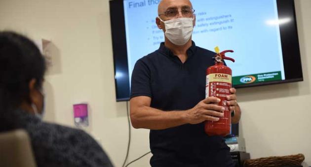 Martin Bondin, health and safety manager, Vassallo Group, who is conducting the training