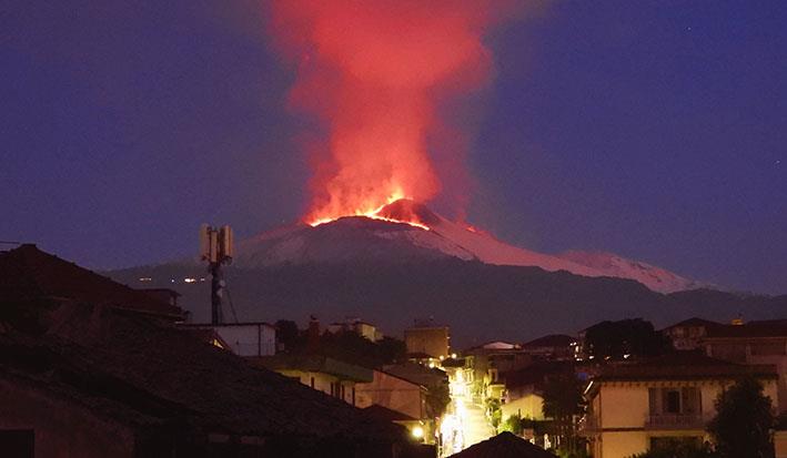 Mount Etna erupts, providing dazzling lava-tinged spectacle - The Malta ...