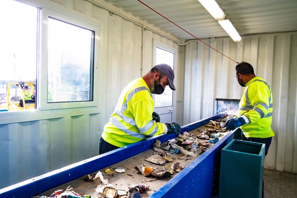 New WasteServ sorting line processes nine tonnes of ferrous metal thrown in  black bags every day - The Malta Independent
