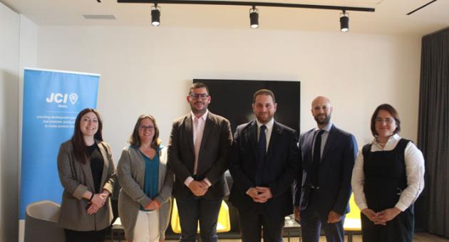 From left:  Dr Steph Dalli, Giselle Borg Olivier, MEP Cyrus Engerer, MEP Alex Agius Saliba, Dr Mario Sammut, Elaine Cordina