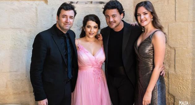 Conductor Oliver Diaz, soprano Nicola Said, tenor Vittorio Grigolo and soprano Marina Monzo