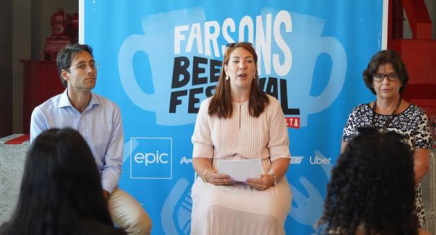 Karl Galea – Epic chief Marketing officer; Adriana Lupo – Business Support manager at Simonds Farsons Cisk plc and festival coordinator and Susan Weenink Camilleri – head of Sales & Marketing at Simonds Farsons Cisk plc