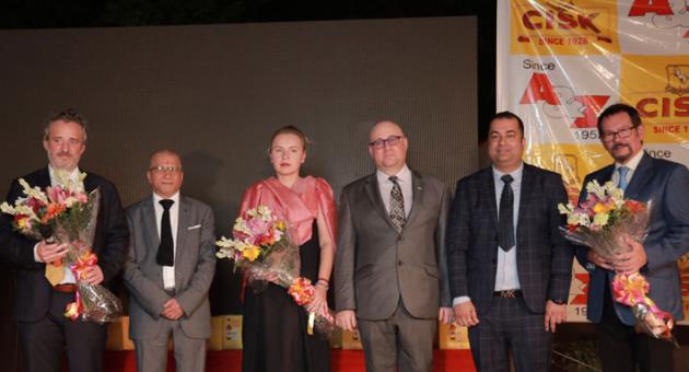 From left, Mr Michael Farrugia, Executive Director – Simonds Farsons Cisk plc, Dr J. K. Tandon, Chairman – A & Z Exports International, Dr Olga Gauci, H.E. Mr Reuben Gauci, High Commissioner of Malta to India, Mr Sahil Tandon, Import Director – A & Z Exports International and Mr Stephen Sultana, Head of International Business Development – Simonds Farsons Cisk plc.