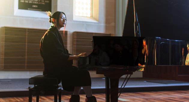 Yun Cai, the Malta-based Chinese pianist and improvisor. Photo: Ellie Cutajar & Kurt Paris