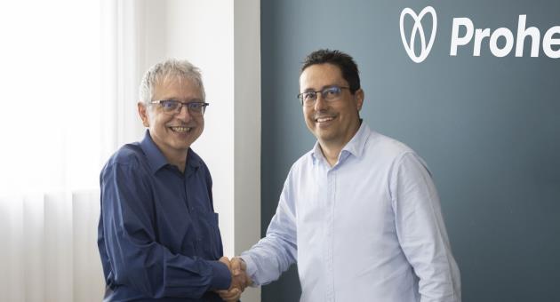 Alex Vella,left, outgoing TrioMed managing director and Peter Apap, Prohealth CEO