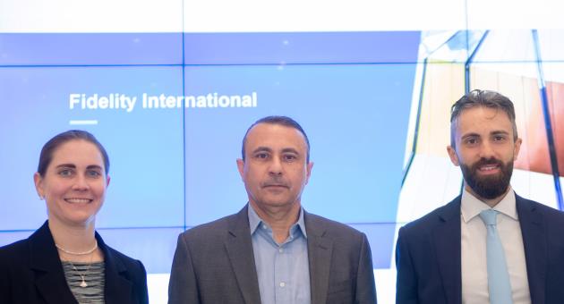 From left: Isabella Labak, Mark Agius and Giordano lafrate