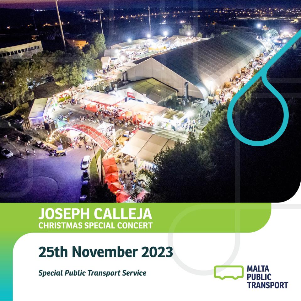 Malta Public Transport offers postevent bus services for Joseph