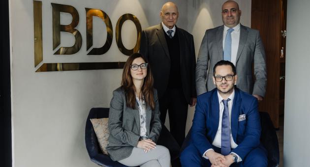 BDO Malta Tax Associate Director Milena Palikarova, Senior Managing Partner John Attard, CEO and Partner Mark Attard, and Tax Partner Josef Mercieca