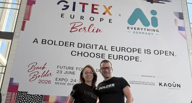 From left: Rebecca Calleja, Chief Commerical Officer and Jonathan Dalli, Founder and CEO of Concept Stadium at Gitex Europe 2025