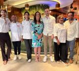From left: Luke Azzopardi (db Foundation), Nicholas Bartolo (Masterchef Winner), Christina Mousu (Masterchef Finalist), Sandra Sladden (db Foundation chairperson), Alan Debono (db Foundation), Florina Silvio (Masterchef Finalist) and Gianluca Bezzina (db Foundation).