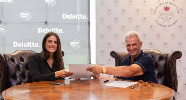 Rachel Zarb Cousin, director, Tax, Deloitte Malta and Paul Stoner, chairman, RMGC