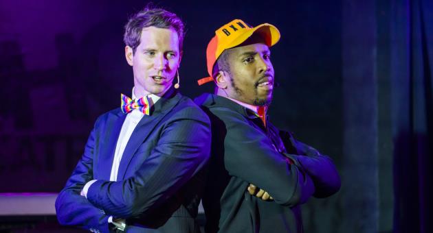 Ed MacArthur and Kiell Smith-Bynoe in String V SPITTA