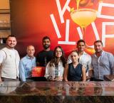 From left: Aleksandar Zivadinovic, technical judge; Pierre Stafrace, judge; Vinay Kale, winner first place; Veronica Guzman Chavarria, second place; Mattea Farrugia, Cointreau Brand Executive; Bibin Krisha, third place; Roberto Molaro, FBIC Spirits Ambassador and judge.