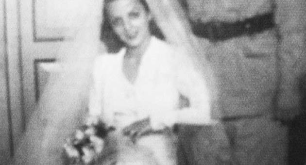 June 1946: Anna Mastronuzzi and Capt. Albert W Salomone on their wedding day